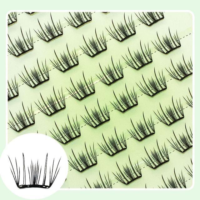 LuxeFlutter - Натуральные многоразовые пучки накладных ресниц без клея Black - One Size