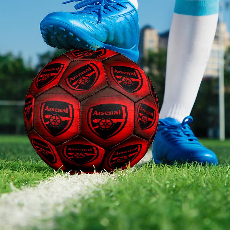 Pallone da Calcio Arsenal F.C. Misura 5, Calcio in PU Resistente all'Usura per Partite, Allenamenti e Pratica Quotidiana, Regalo di Compleanno per Appassionati di Calcio