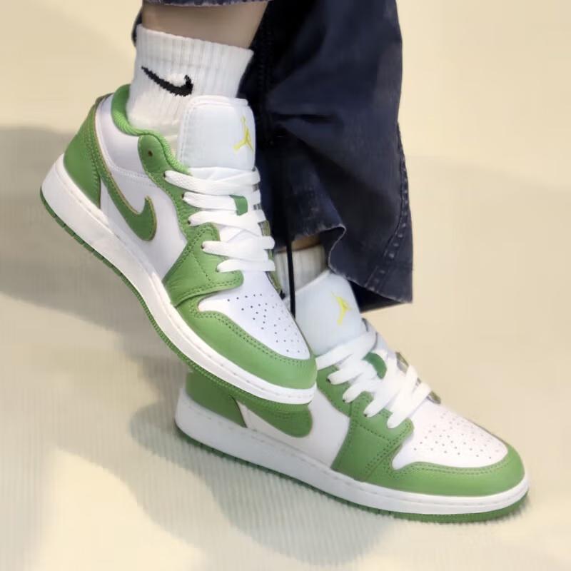 (GS) Air Jordan 1 Low 'Chlorophyll' Kids' HF4779-100
