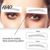Eyebrow Tattoo Sticker 1 Sheet Various Shapes Nature 3D Effect Water-based Semi-permanent Transfers Arch Style Waterproof Hair-Like Grooming