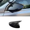 For Peugeot 508      Sharp Corner Mirror Cover ABS Material Bright Black Carbon Fiber