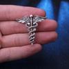 Retro Fashion Metal Collar Clothing Badge Snake Corsage Accessories Brooch Pins Jewelry