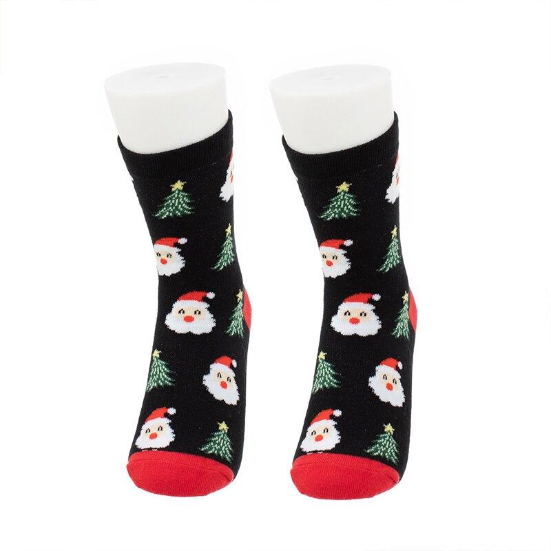 Christmas Socks For Dad Mom Daughter Son Matching Clothes Outfits Christmas Adult Baby Kids Elk Cartoon Pattern Jacquard Socks