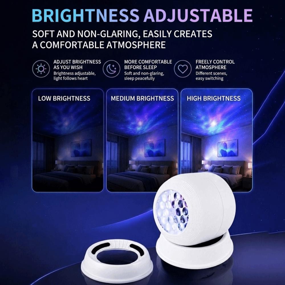 360 Degree Rotating Projection Night Light USB Powered Ocean Projector Lamp  Kids Room Decor
