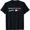 Nautical Maritime Flags Cool Men Women Boy Girl Sailboat T-Shirt