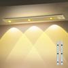 3 Color Dimmable Cat's Eye Strip LED Desk Lamp Motion Sensor Light USB Rechargeable Kitchen Closet Closet Lights