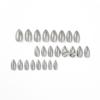 Wearing nail piece Silver glitter metal bow nail piece Finished removable nail piece press on nails