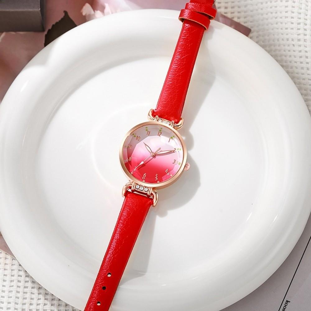New Round Dial Bracelet Watch Adjustable Elegant Quartz Watch Gradient Color Women Wristwatches Women Fashion