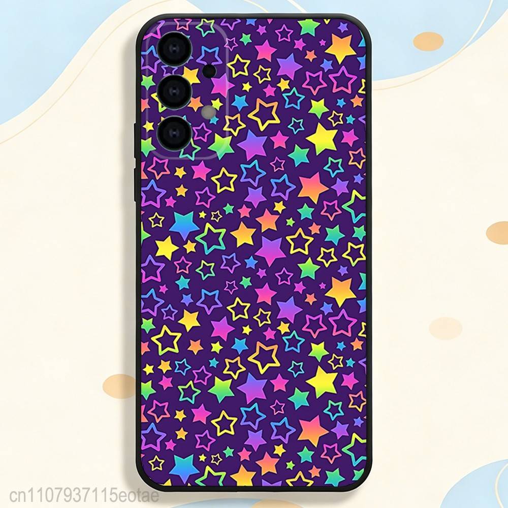 

Colorful Star dopamine Phone Case for Samsung S24 S22 S25 Ultra S9 S20 FE S23 Plus S10 S21 Shockproof Funda Cover Samsung S23ULTRA5G