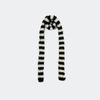 Niche Striped Thin Long Woolen Scarf Female Millennium Hot Girl Style Concave Shape Soft Scarf