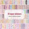 200pcs Korean Style Laser Stickers - Random Artistic Journal & Cute Guka Stickers
