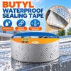 Self Adhesive Waterproof Sealing Tape Silver Aluminum Foil Tape Multi Use Leak Proof Tape  Pipe