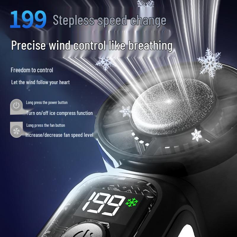 Mini High-Speed Portable Ice Cooling Fan - Neck-Hanging Semiconductor Refrigeration