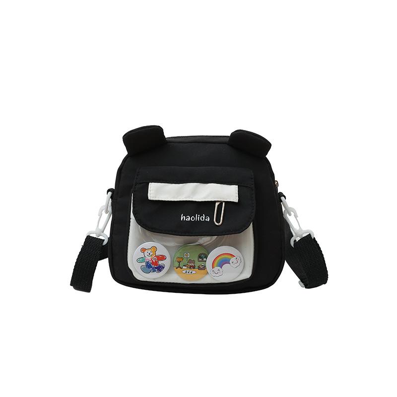 Bag women's new Japanese cute girl shoulder bag solid color simple sweet girl student Mori messenger bag