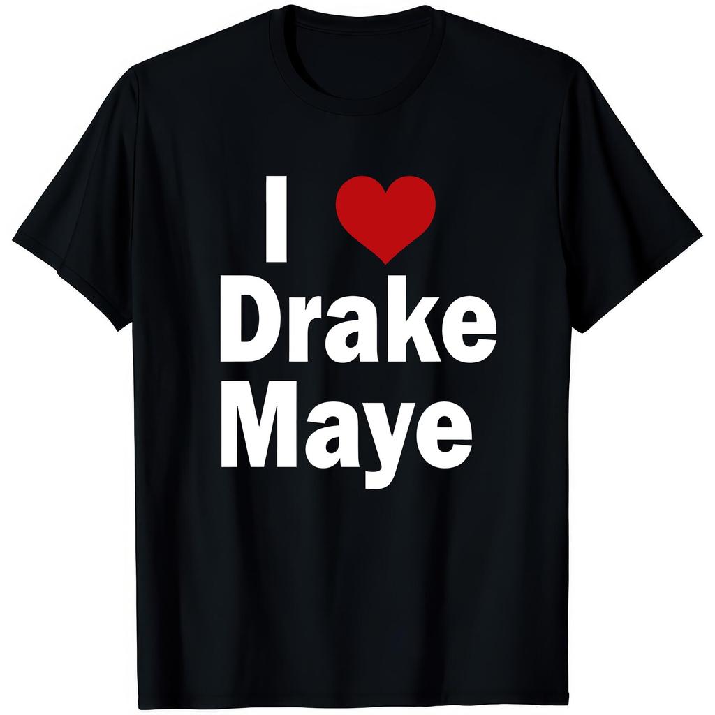 I Love Drake Maye Black T Shirt