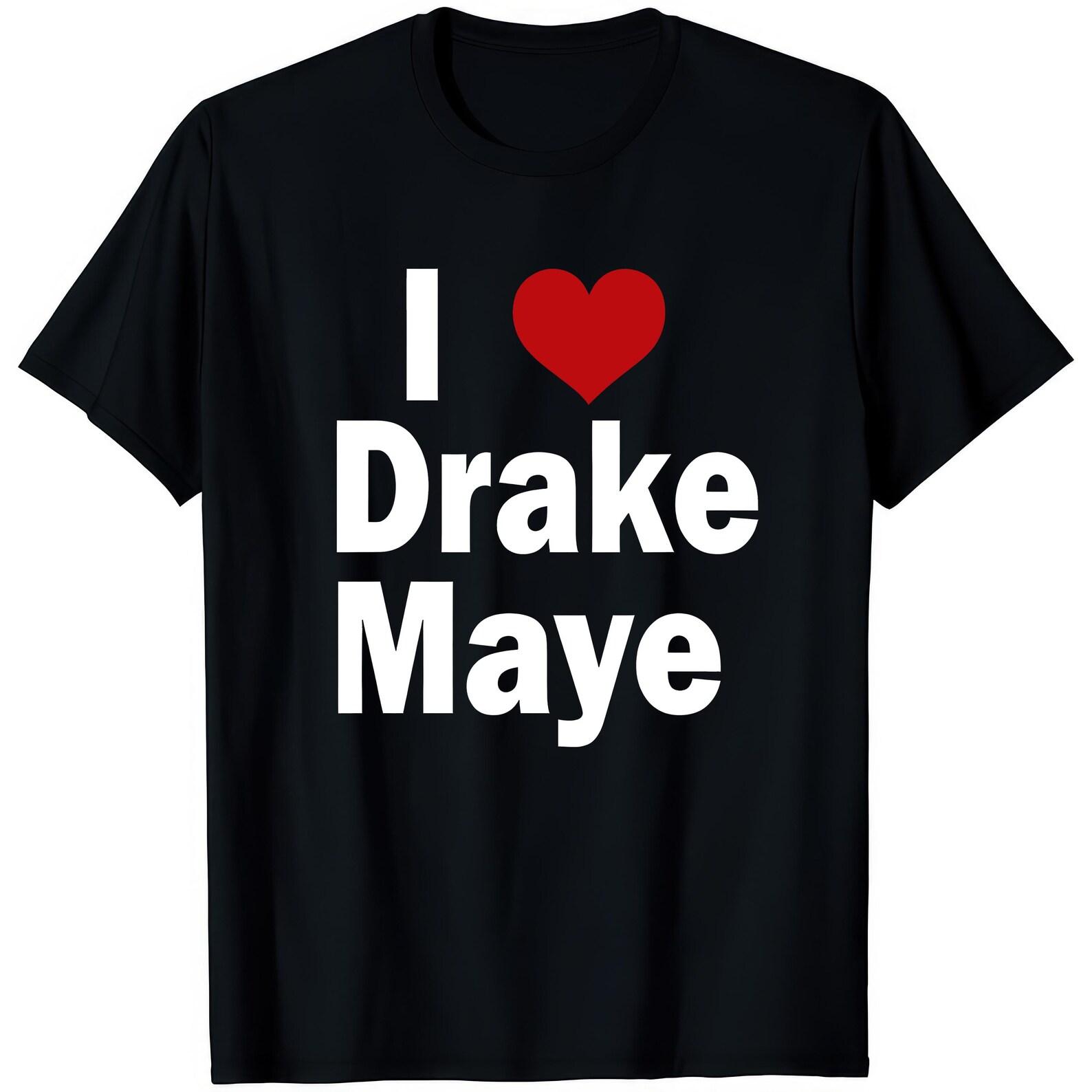 I Love Drake Maye Black T shirt 2XL