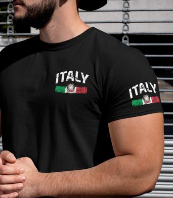 Italien T-Shirt, Italienische T-Shirts, Italien Flaggen T-Shirt, Italien Stolz Shirt, Italien T-Shirt