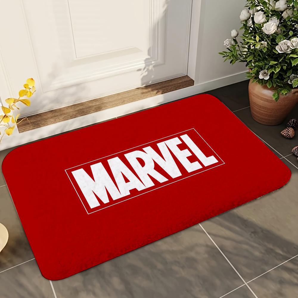 1pc Hot Movie Marvels Logo Bathroom Absorbent Mats Anti-Slip Mats Home Decor Supplies Carpets Home Kitchen Floor Mats