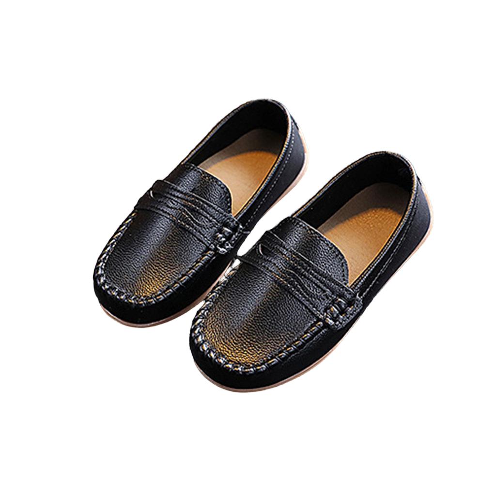 Zapatos Casuales de Cuero Suave de Moda para Niños Niñas Primavera Otoño