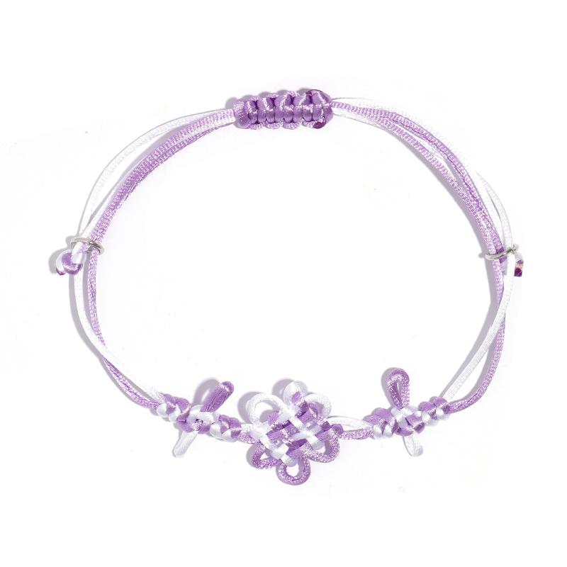 Ručně vyráběný pletený náramek s nastavitelným čínským uzlem pro ženy, muže, páry, přátelský šperk, doplněk, dárek