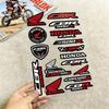 FOR HONDA CBR500R Reflective Motorcycle Stickers, 3M Safety Warning At Night In the Dark Scooter Helmets XL0 Wsvj7