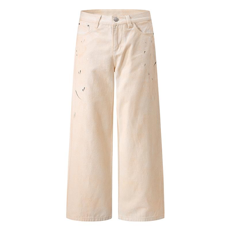 New American Design Jeans Men's and Women's Pendant Wide-leg Loose Mid-waist Floor Pants