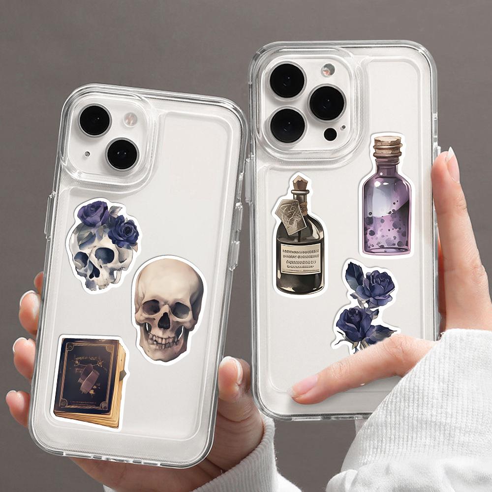 50PCS Dark Aesthetic Diary Stickers DIY Diary Laptop Luggage Skateboard Graffiti Decal Fun Stylish Classic Toys