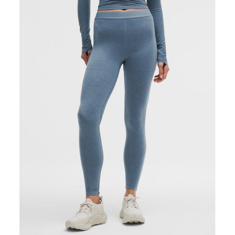 Lululemon Wool Blend Base Layer Tight 28  Steel Blue True Navy