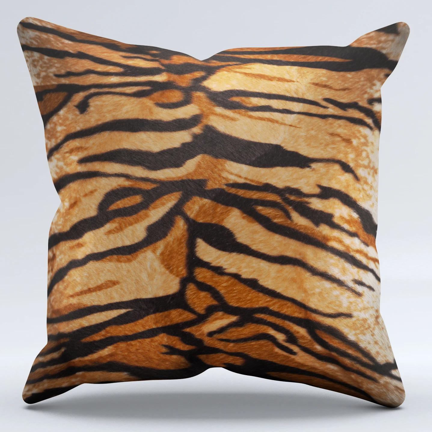 Ретро леопардовый узор декоративная домашняя наволочка квадратная офисная наволочка 40x40cm жёлтый