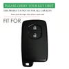 2Button Silicone Car Key Case Cover For Toyota Camry Crown Majesta Highlander Land Cruiser Prado Kluger Mark X Subaru Foreste XV
