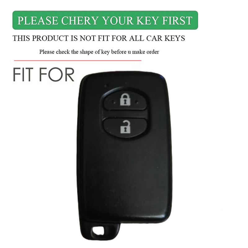 2Button Silicone Car Key Case Cover For Toyota Camry Crown Majesta Highlander Land Cruiser Prado Kluger Mark X Subaru Foreste XV