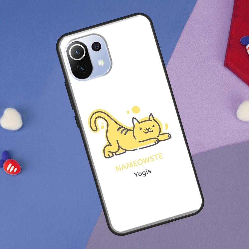 Funny yoga cat Cover For Xiaomi 14 Ultra 13 11T 12T 13T 14T Pro POCO X7 X6 Pro X3 X5 F3 F5 M6 F6 Pro Case