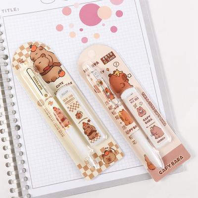 Kids Gift Capybara Mechanical Pencil Animal Cartoon Automatic Pencil Sketch Drawing Propelling Pencil Students Prize