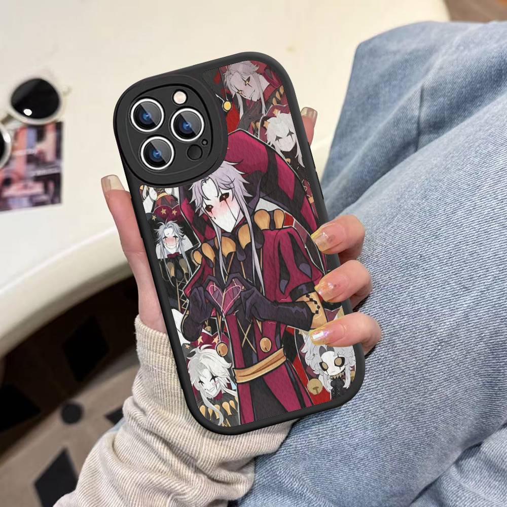 Anime The Freak Circus Pierrot Leather Phone Case For IPhone 16 15 14 13 12 11 Pro Max Plus Shockproof Cover