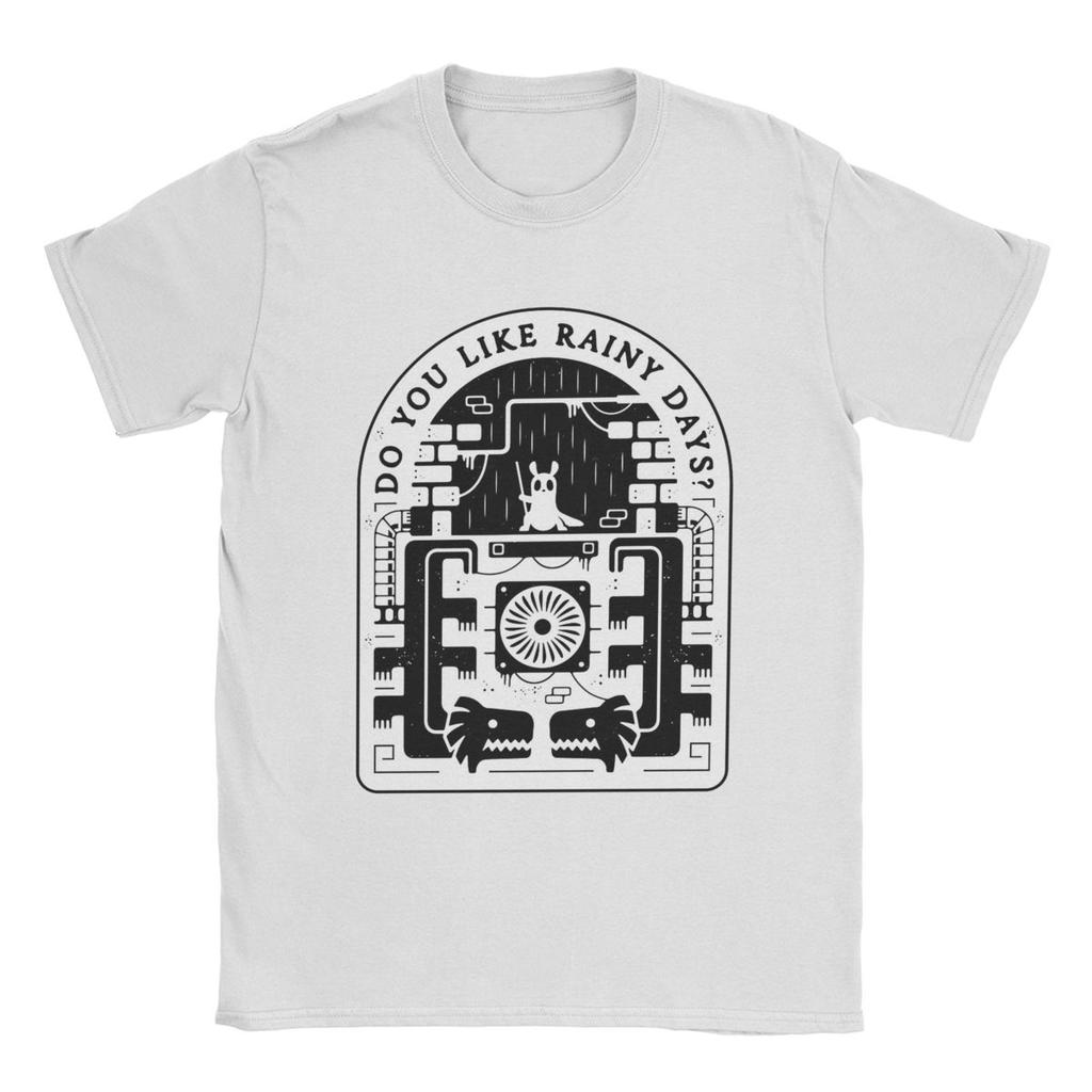 Slugcat Days Rain World T Shirt for Men 100% Cotton Novelty T-Shirts Crewneck Game Anime Tee Shirt Short Sleeve Tops 6XL