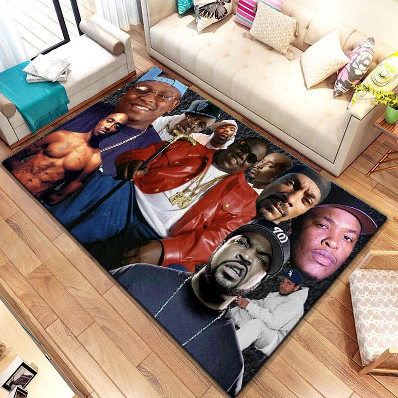Hip-hop HD Printed  Area Large Rug ,Carpet for Living Room Bedroom Sofa Decoration, Non-slip Floor Mats Dropshipping Alfombras