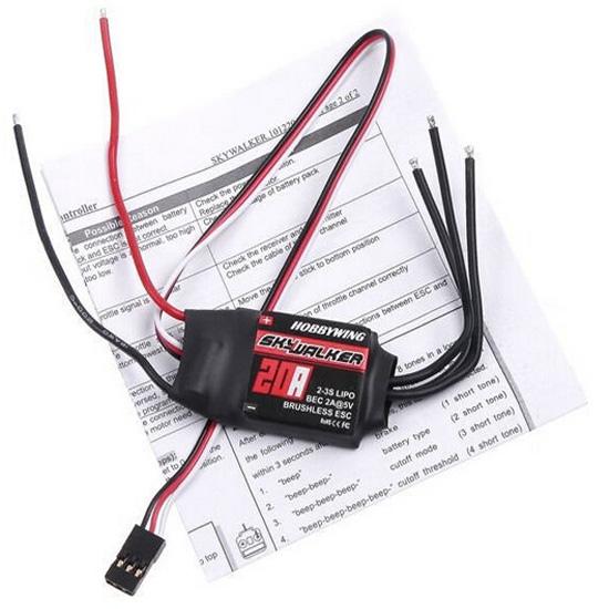 Flash Hobby Skywalker 12A 15A 20A 30A 40A 50A 60A 80A Brushless ESC Speed Controller UBEC for RC Airplane Fixed-Wing Drones