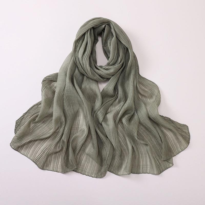 Ramadan Woman Muslim Hijabs Fashion Soft Long Scarf Shawl Plain Cotton Jersey Scarves Turban Spring Lady Wrap Shawls Headband