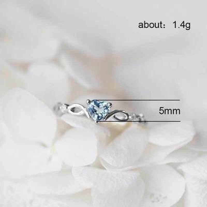 LUXY MOON Simple Heart Ring For Women Female Cute Finger Rings Romantic Birthday Gift For Girlfriends