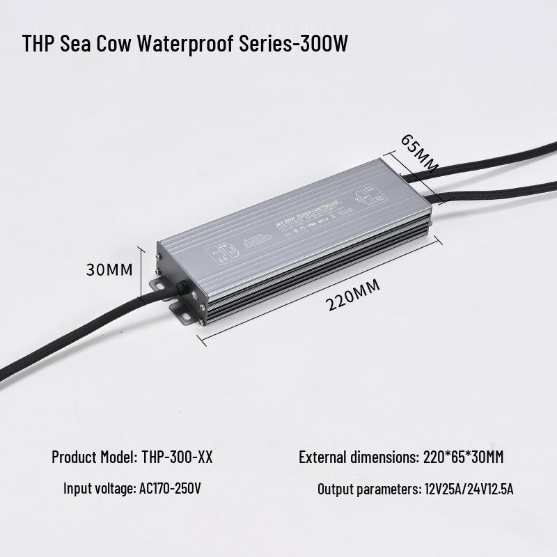 Şerit LEDler ve Işıklı Kutular için Su Geçirmez LED Sürücü Güç Kaynağı