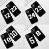 for Apple iPhone 17 16 Plus 13 12 Pro Max Mini X XR Xs ProMax 16E 17+ Air Case Number 30 23 24 10 9 5 Football Basketball Lucky