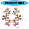 Fashionable Bohemian Style Blossom Earrings With Cubic Zirconia Stones Brass Base Perfect For Date Night Office Wear