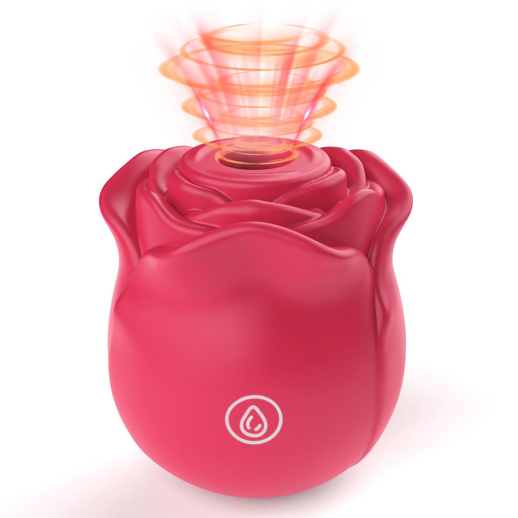 Rose Shape Vagina Sucking Vibrator Nipple Massager Clitoral Vacuum Stimulator Vibrating Female Masturbator Sex Toys for Adults
