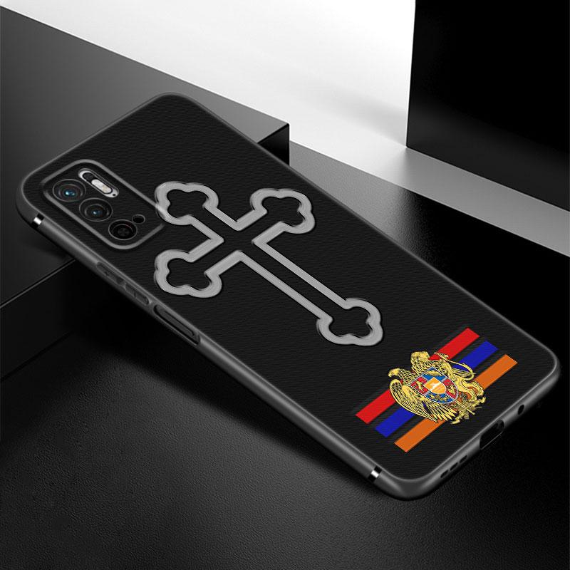 Armenia Armenians Flag Phone Case For Xiaomi Redmi Note 7 8 9 10 Lite 11 11E 11T 12 Pro 11S 4G 10T 5G 8T 9S 10S TPU Black Cover