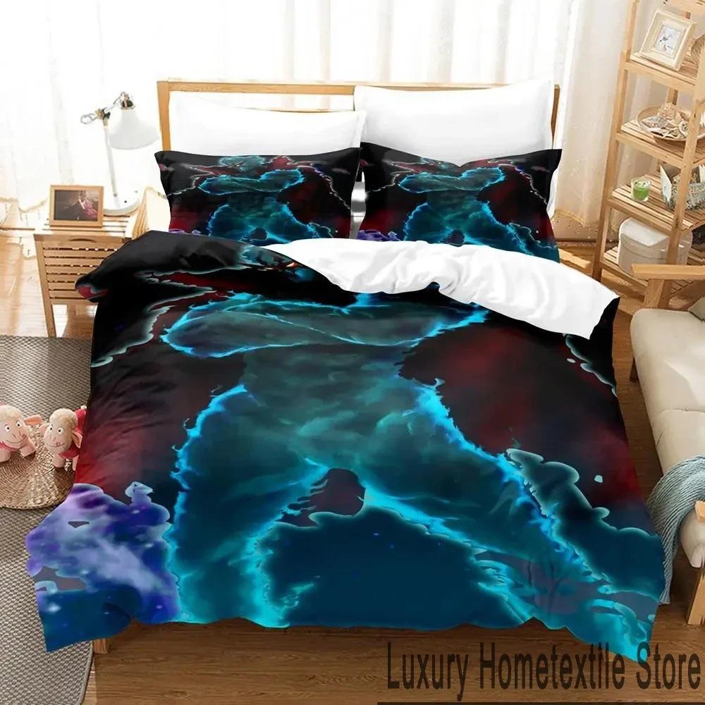Anime Tengen Toppa Gurren Lagann Bedding Set Duvet Cover Bed Set Quilt Cover Pillowcase Comforter King Queen Size Boys Adult