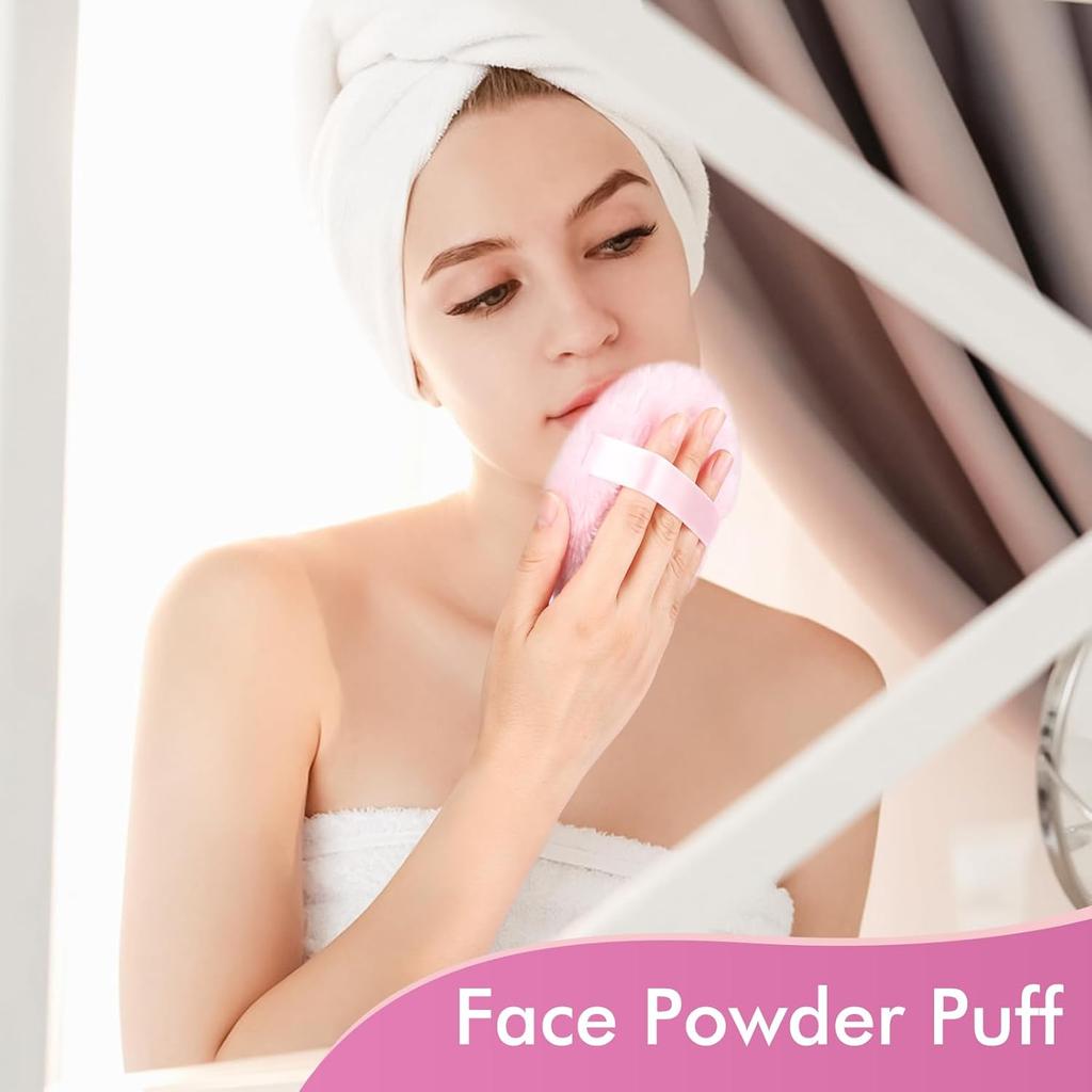 1 Stück Oversize-Puderquaste, Ody Puderapplikator für Frauen, Wiederverwendbare Gesichts- und Körper-Make-up-Quaste, Staubresistente Kosmetikquaste