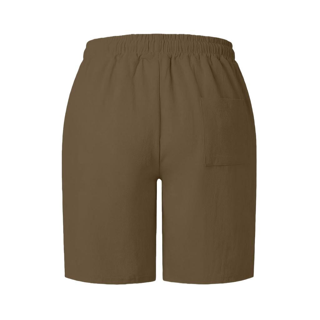 Mens Shorts Casual Linen Drawstring Waist Straight Fit Lightweight Gym Shorts Men Athletic Shorts for Men Summer Beachwear