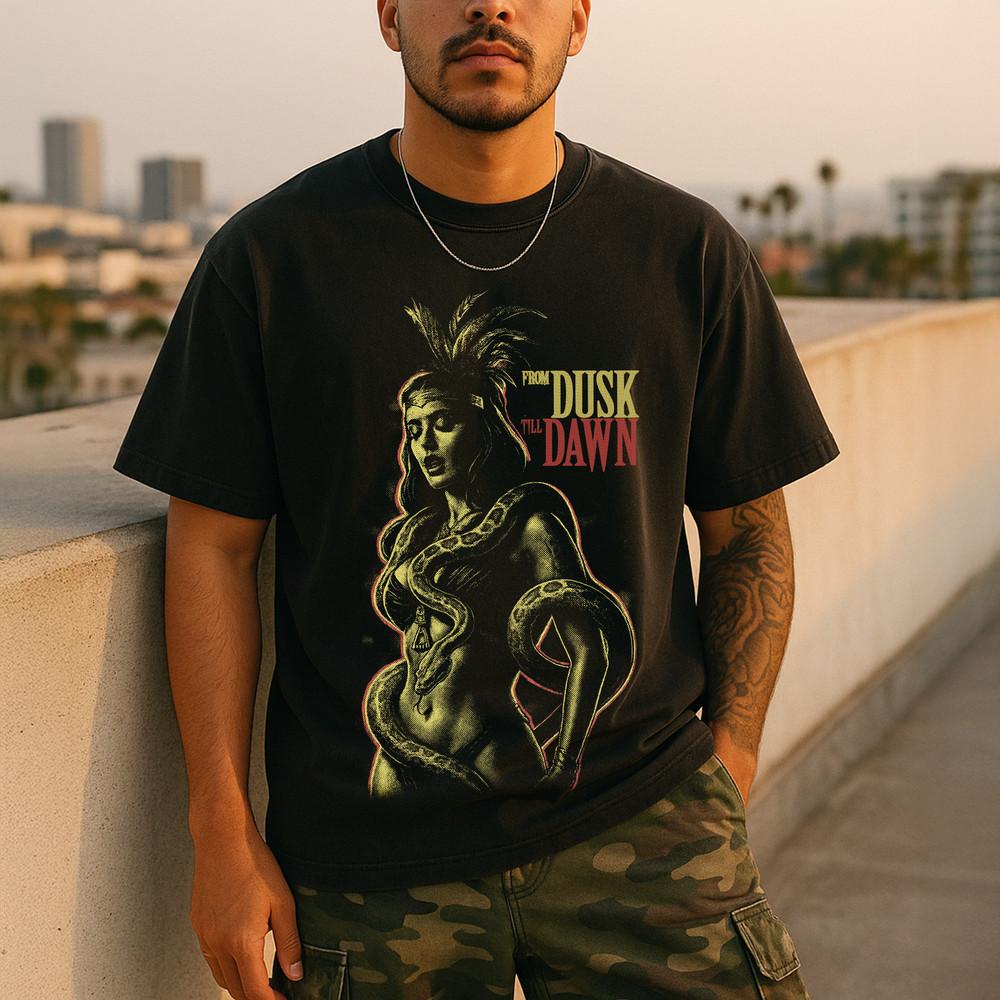 From Dusk Till Dawn TShirt Vampire Horror Movie Shirt Tarantino Rodriguez Cult Unisex T-Shirt XXL