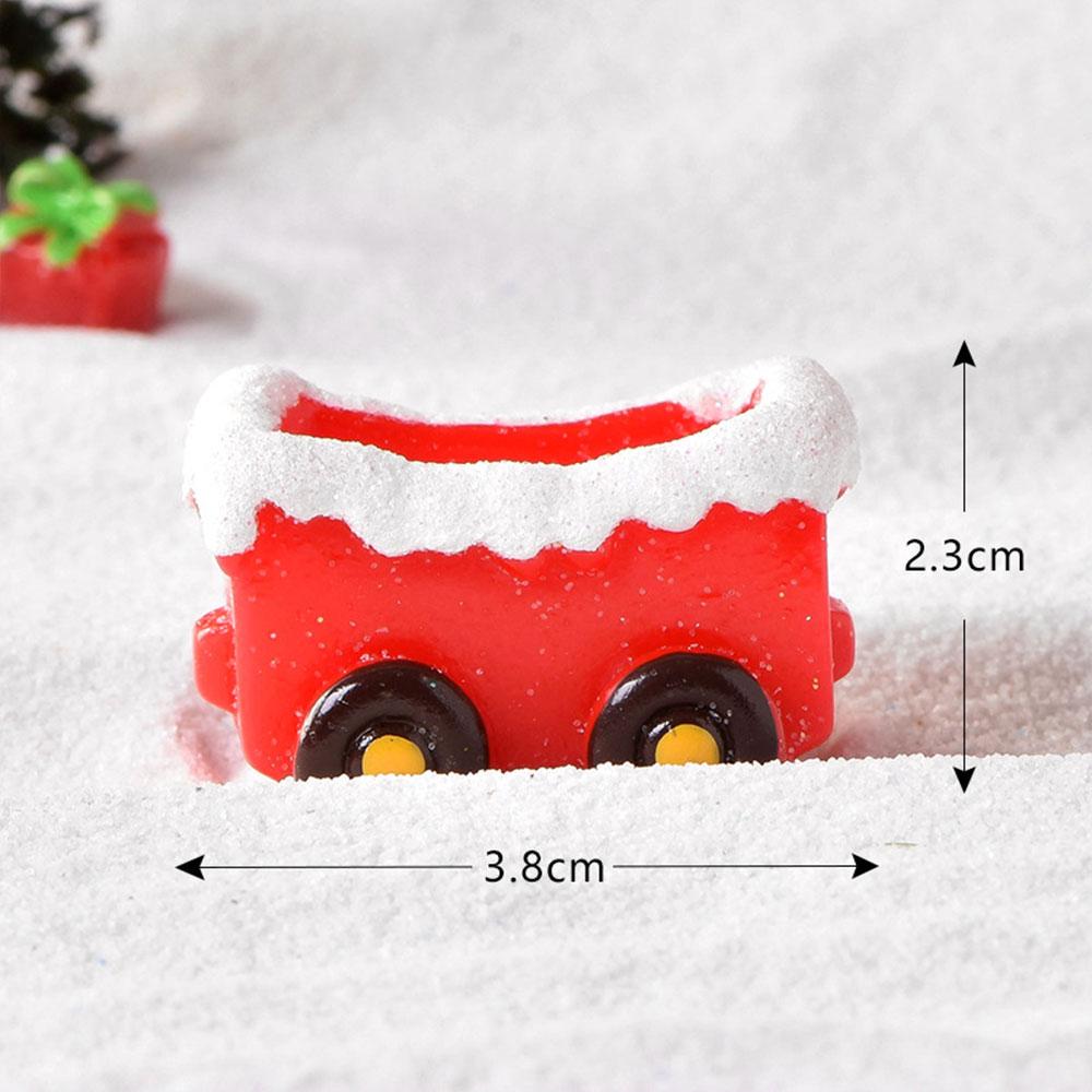 Christmas New Products Gifts Elk Snowman Santa Claus House Villa Creative Resin Micro Landscape Snow Cute Decoration Craft