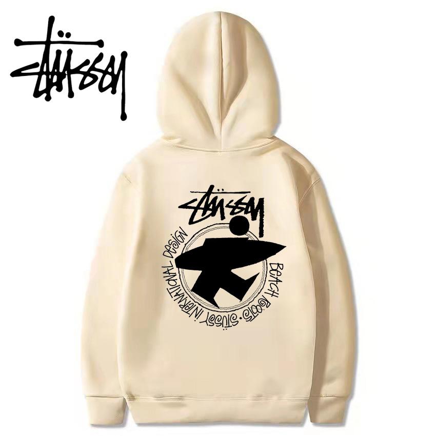 

Stussy 2023, осенне-зимняя мужская и женская толстовка с капюшоном с принтом на доске для серфинга, европейский размер, большие размеры